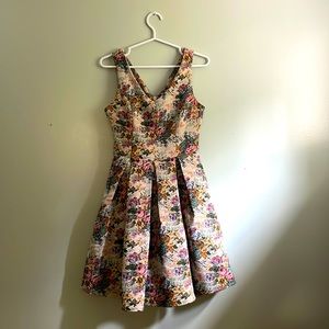 Vintage Inspired Floral Dress